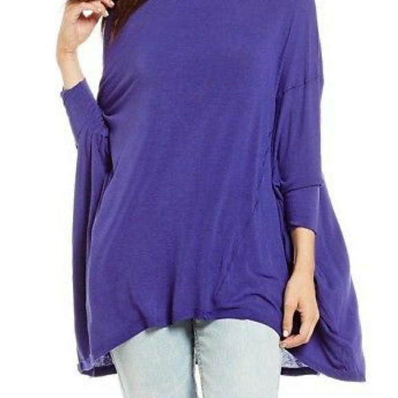 Free People Oversized Terry Turtleneck Tee - Picture 5 of 8